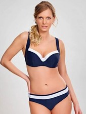 Image of Panache Anya Cruise Moulded Bandeau TOP Navy/White 38FF