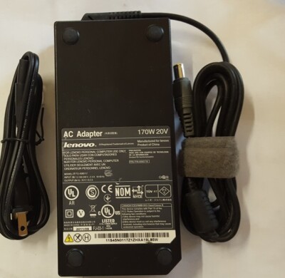 Lenovo Charger 45 W OEM Lenovo 170W AC Adapter - 20V 8.5A Charger For ThinkPad Laptops (Used, Grade B) 170W 20V AC Adapter For Lenovo - Foto 3