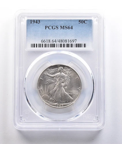 1943 Walking Liberty Half Dollar MS64 PCGS *6879