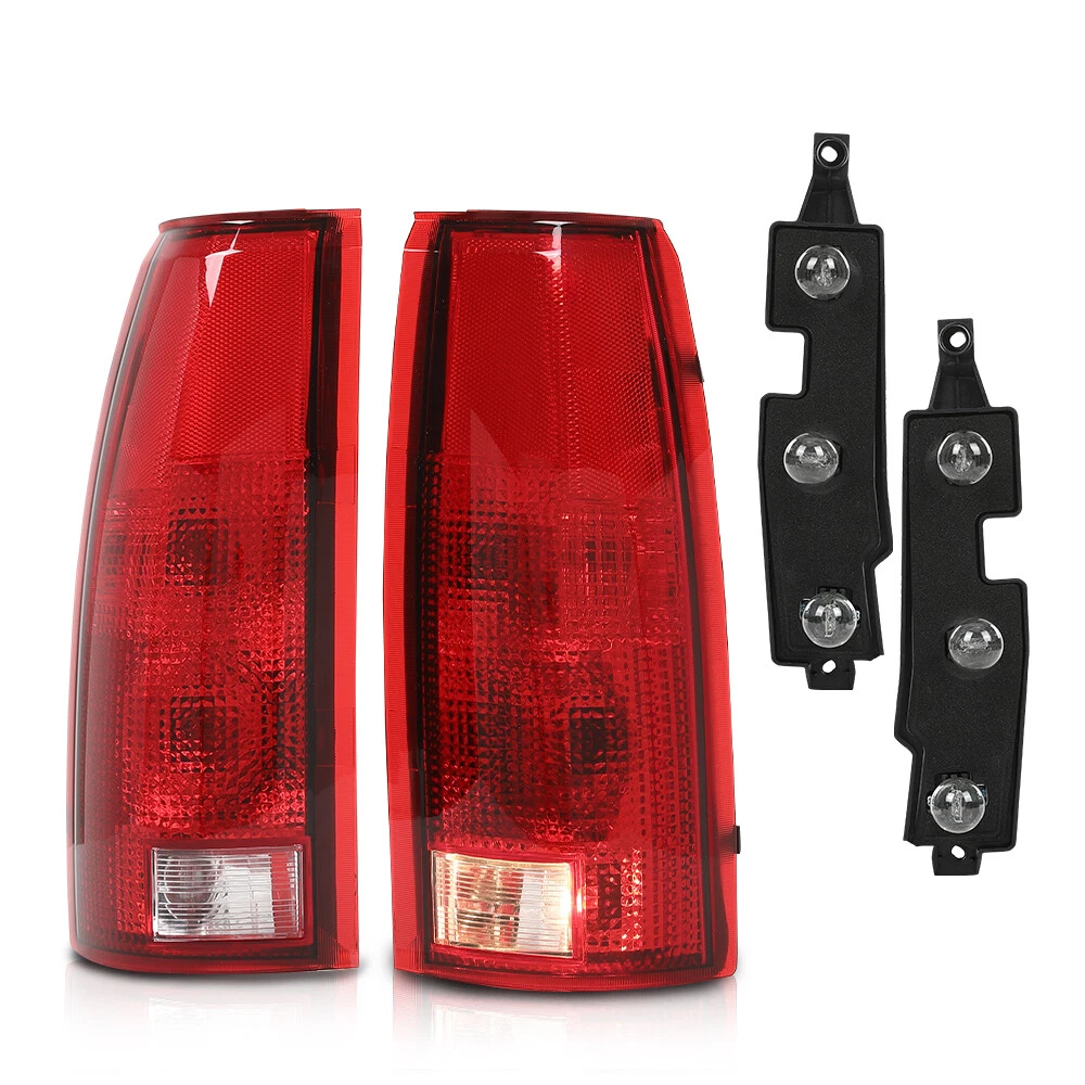 Antiguedades Decoracion Par De Faros De Esquina Para Chevy C10, C/K 1500, 2500 (1988-1993) - Lente Claro, Carcasa Cromada Faros Esquina Chevy C10