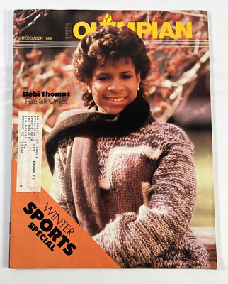 The Olympian December 1986 Debi Thomas Pure Silk On Ice Winter Sports Special