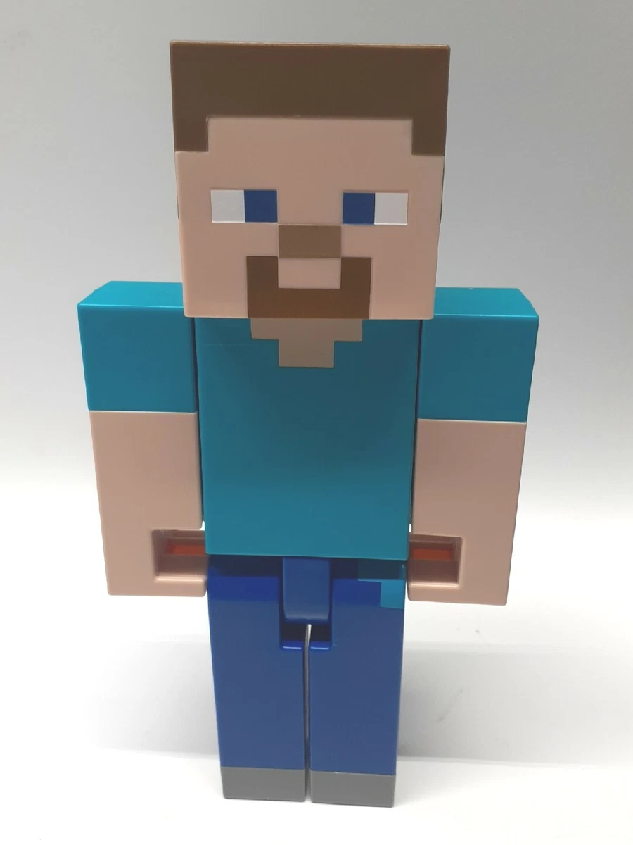 Personaggio Steve, Action Figure Snodata Alta 9+ Cm Con Design Pixelato E 524314