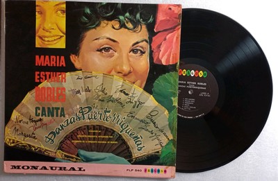 Maria Esther Robles Danzas Puertorriquenas Fragoso Flp 540 Vinyl Lp Vg Lp 0372 Ebay