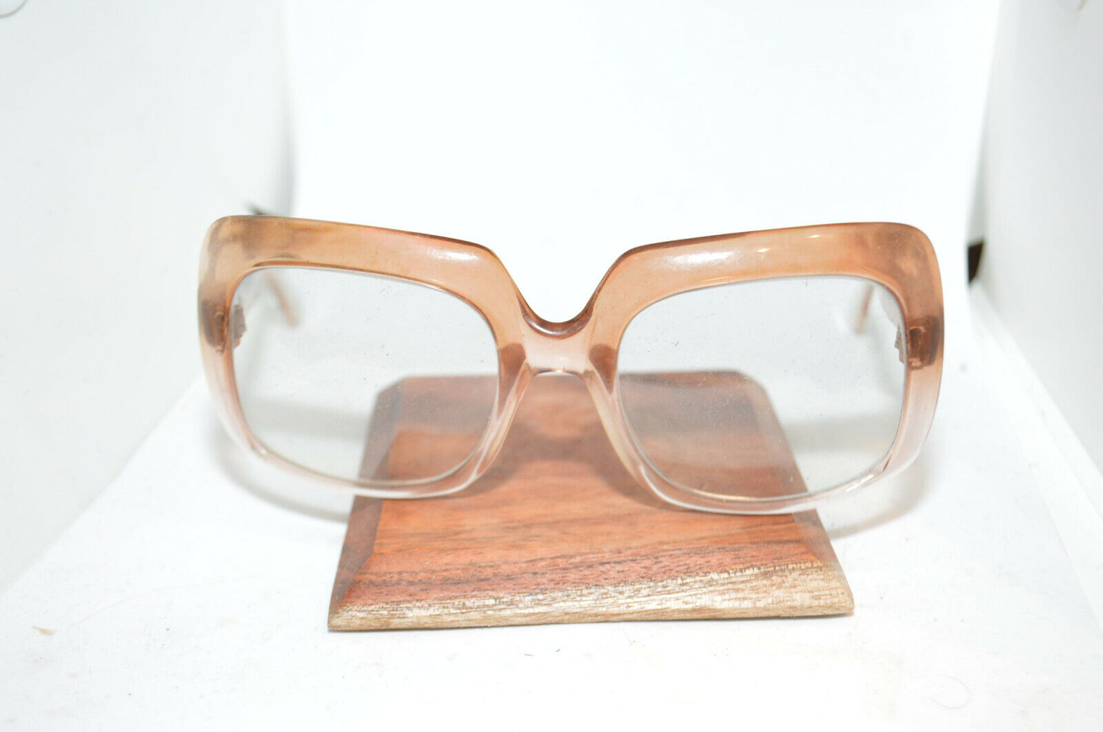 Vintage Italy Sunglasses Oversized Translucent Br… - image 1