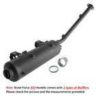 Exhaust Muffler For Kawasaki Brute Force 750 Kvf750 4X4 4X4I Carb Injector 06-11