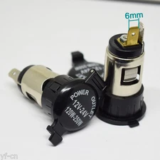 1pc 12V-24V 120W-250W Car Cigarette Lighter Power Outlet Female Jack Socket