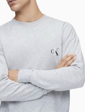 Calvin Klein Classic Monogram Logo French Terry Sweatshirt, Men  s Size Medium