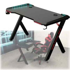 1.2M 120CM Gaming Desk Computer Desk Office Home Desk W/ LED Lights RGB Lighting — image 5