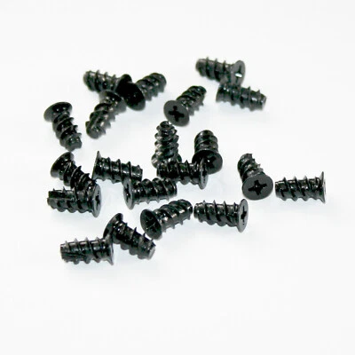 INLINE 50 x Lüfter-Schrauben Fan Screws schwarz Lüfterschrauben PC Mod Gehäuse Computer