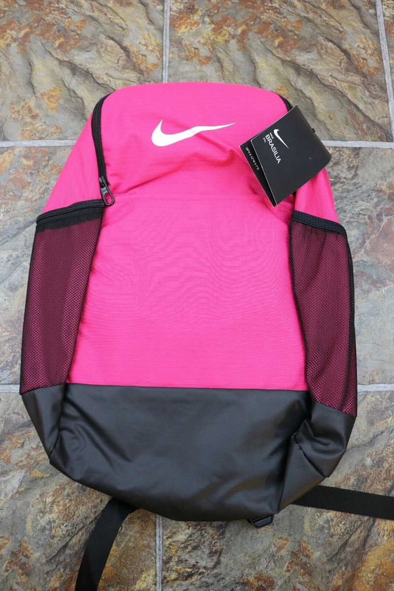 Nike Backpack Pink Black Laptop School Gym Overnight | eBay