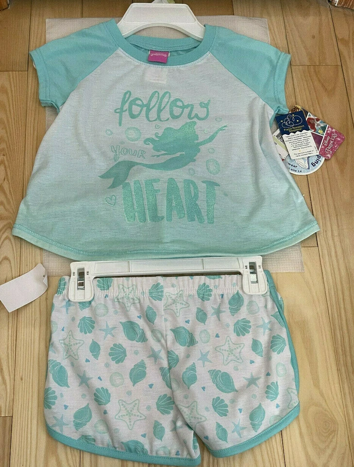 Girls Disney Ariel Pajamas size 4 - Image 4 of 4