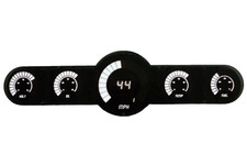 Universal Bargraph Style 5.5 Gauge Panel W White Leds Made In The Usa