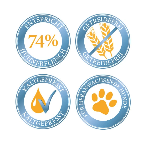 Bellfor Hundefutter Trocken Getreidefrei mit Huhn für Welpen Junior Hunde 10kg - Bild 4 von 4