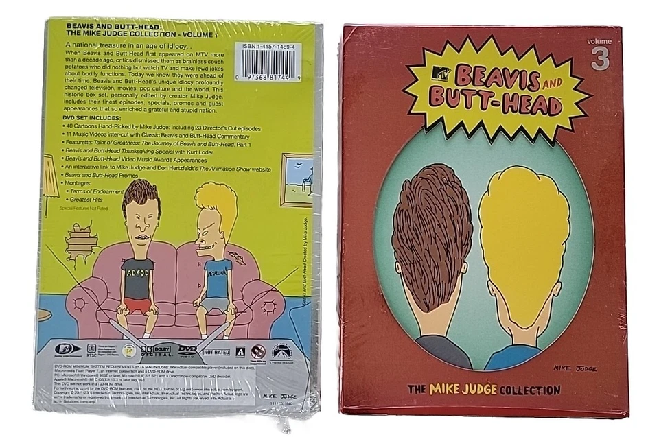 Beavis & Butt-Head Volumes 1+3 The Mike Judge Collection Sony 6 DVD's - Image 2 of 4