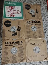 Lot of 6 COLUMBIA POLYDOR SOLITAIRE 10" 78 rpm sleeves Only no records