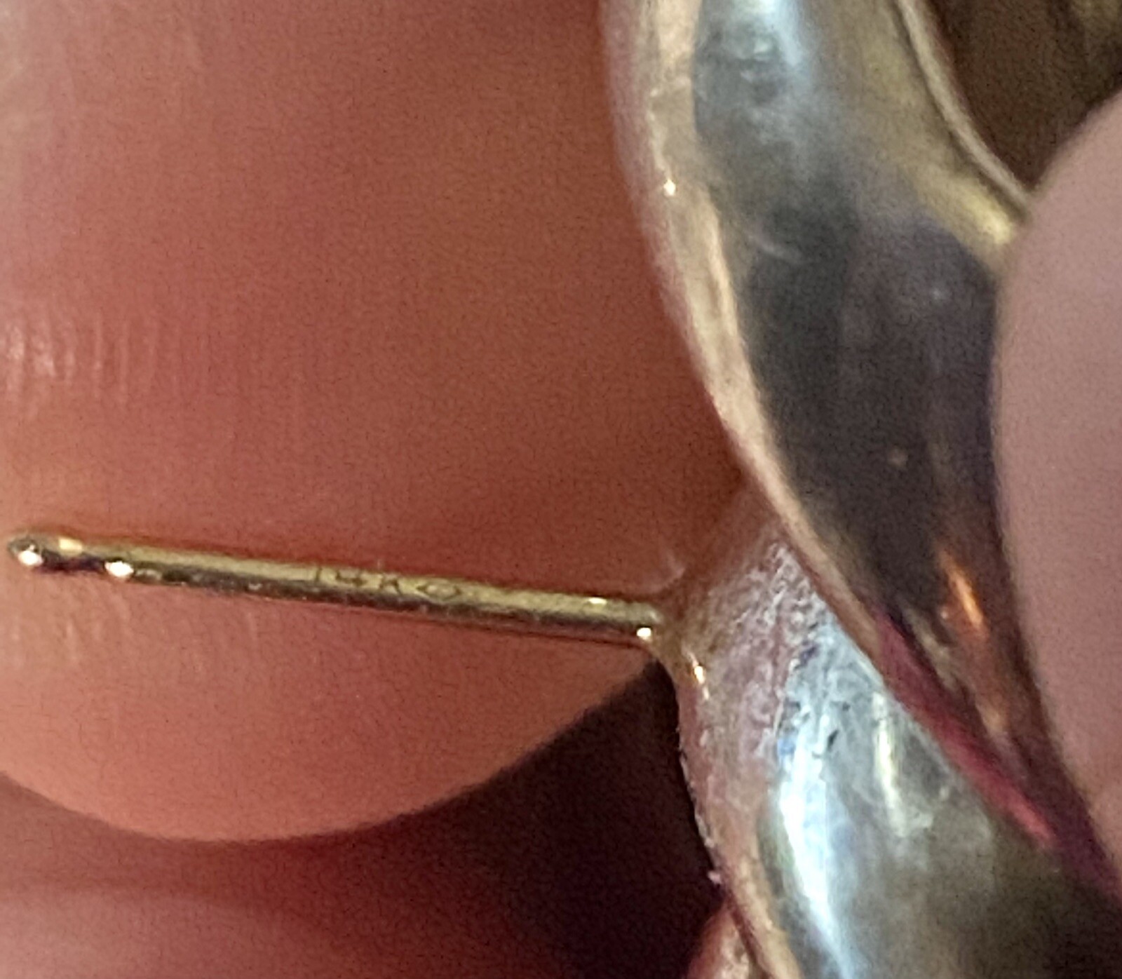 Large Important Sterling Silver Knot Earrings 14k… - image 4