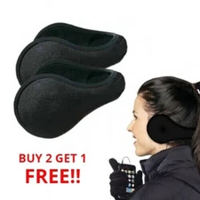 2 Ear Muffs Fleeces Winter Ear warmers Fur Lined Men Womens Behind the head back