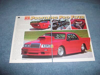 1983 Ford Thunderbird Vintage Pro Street Article ''Profiling Pro Flyer''