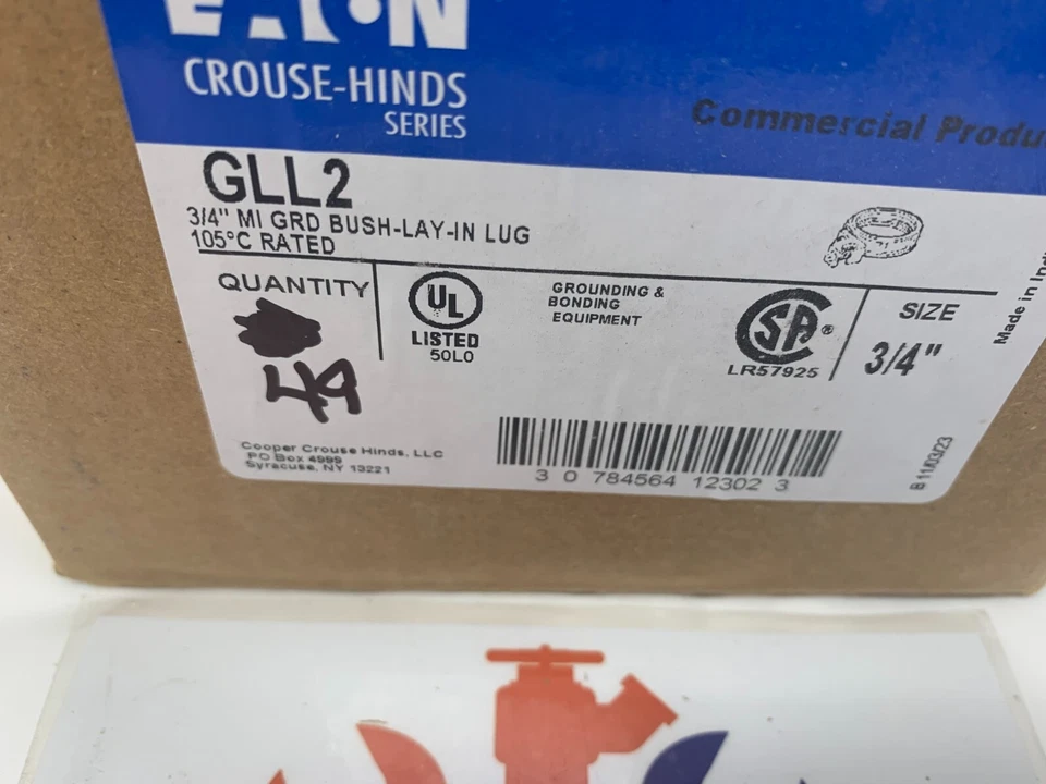 Eaton Crouse-Hinds GLL2 3/4" Series GLL Grounding Bushing Rigid/IMC 49/Box - Image 2 of 4