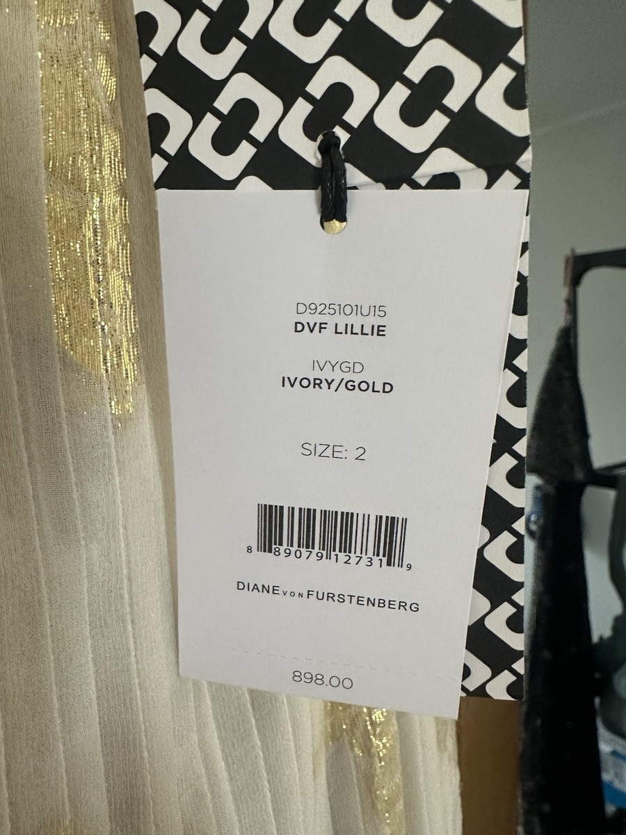 diane von furstenberg metallic gold silk layla dress Diane von Furstenberg Jane Metallic Print Silk Chiffon Maxi Dress
