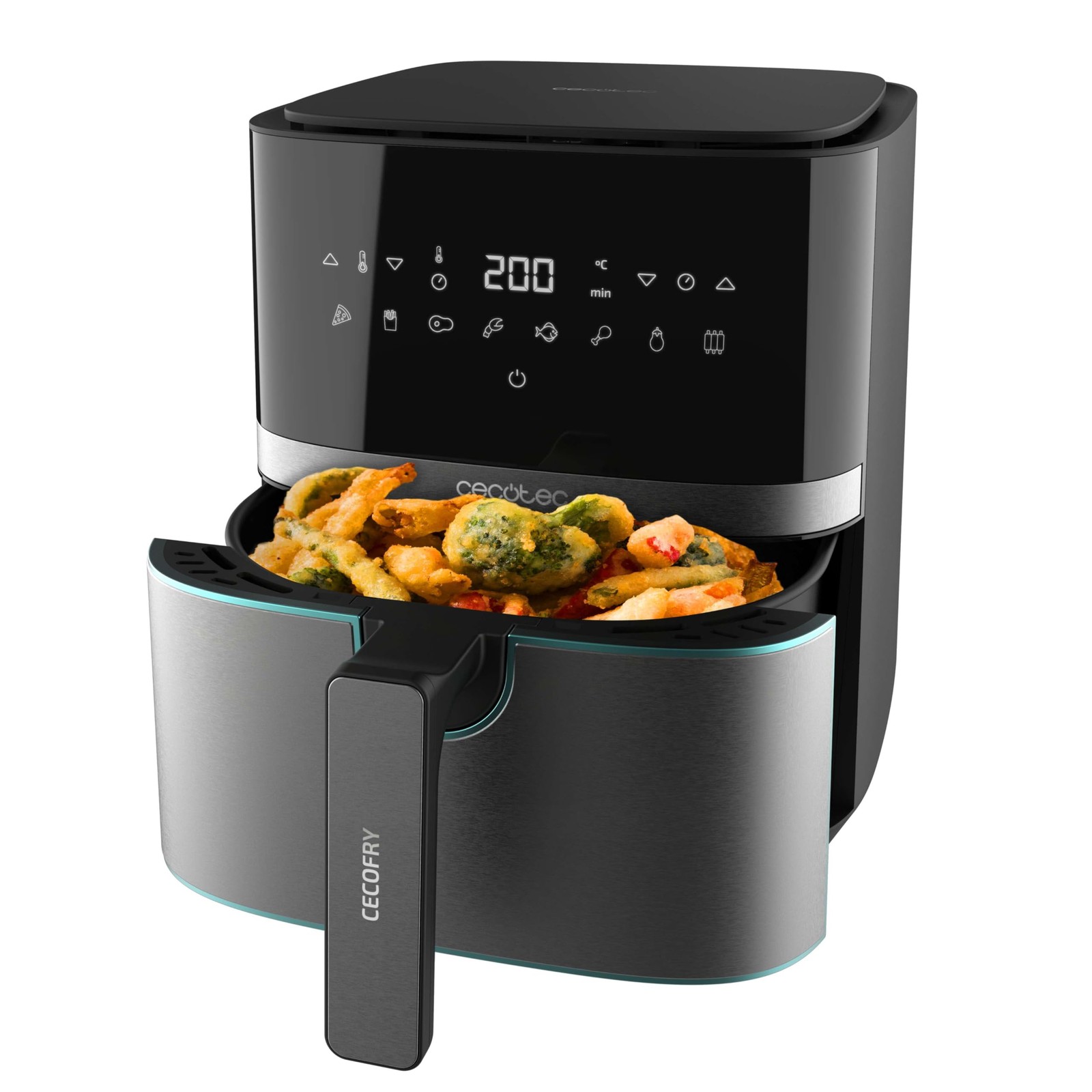 Cecotec Friggitrice ad Aria 5,5L - Air Fryer Cecofry Full InoxBlack 5500 Pro. 17