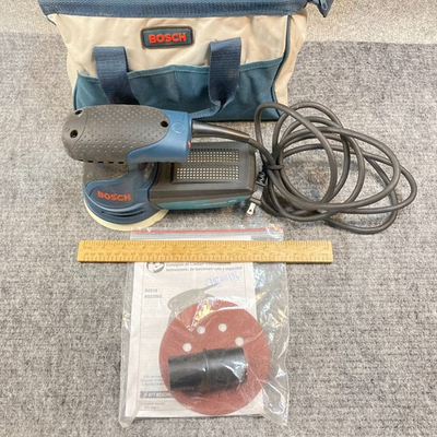 #ad #ad Bosch 5quot; Random Orbital Sander Corded Electric Micro Filtering System w Bag $50.00