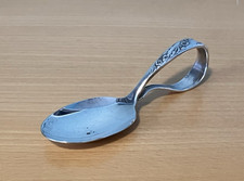 Tudor Plate Oneida Community Baby Spoon Bent Curled Handle 3.5" Vintage