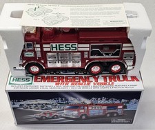 2005 Vintage NOS Hess Emergency Fire Truck w/Rescue Vehicle BN in Original Box