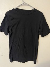 New Balance Men's S Black Short Sleeve Crew Neck Athletic Fit Logo T-Shirt