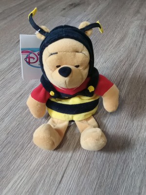 Disney Store Winnie The Pooh Bumble Bee Pooh 8'' Mini Bean Bag Toy With Tags