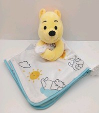 Disney Baby Winnie The Pooh Bear Security Blanket Lovey 14" Plush Stuffed Toy