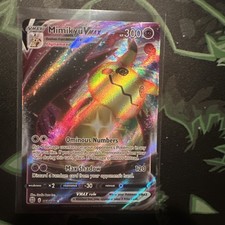 Carta Pokemon Mimikyu VMAX 069/172 stelle brillanti quasi nuova