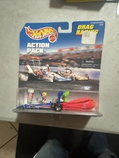 Vintage 1997 Hot Wheels Action Pack Drag Racing Quarter Warrior Grave Dragger