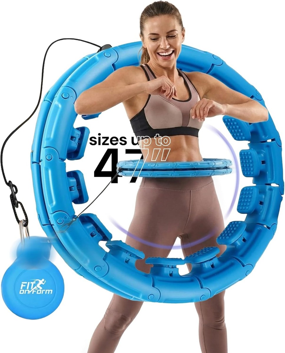 Smart Hula Hoop Victoper – 12+4 Nœuds Réglables, Compteur Intelligent, Balle Lestée 0,41 Kg, 60–112 Cm, Pour Fitness, Perte De Poids, Adultes