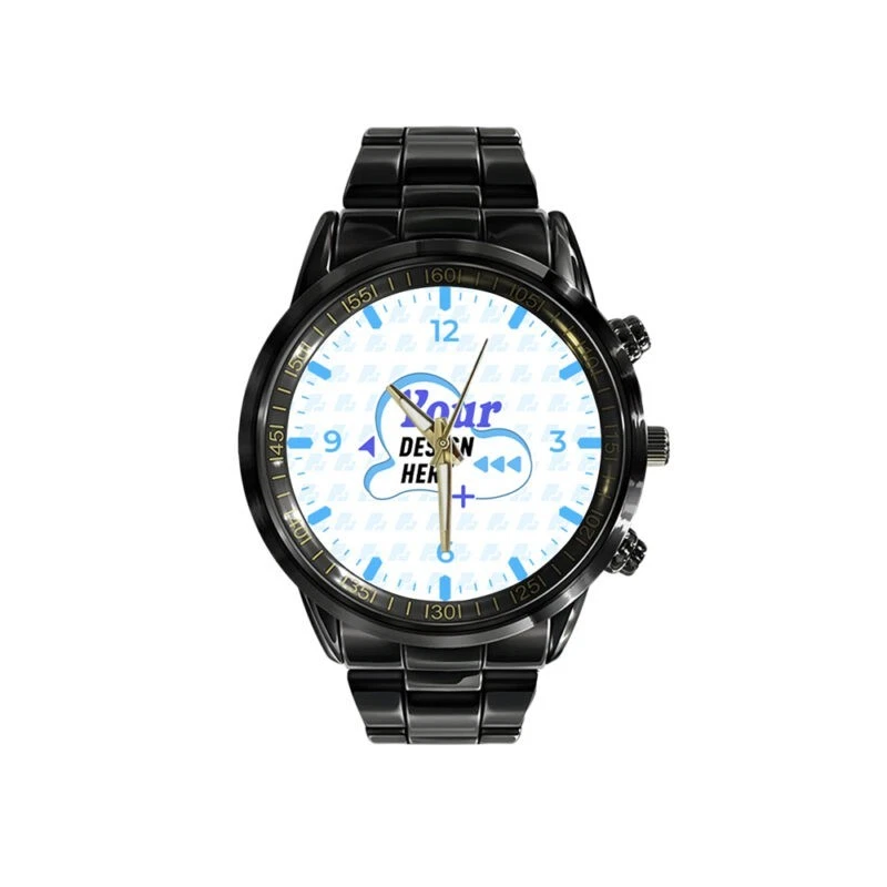 Personalized Lass Vegas Raider Black Stainless Steel Watch