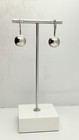 Vintage Sterling Silver 14mm Ball Hook Dangle Earrings Unmarked Tested 7.2g #64 — photo 2