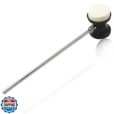 Kyuionty Dual Sided Bass Drum Beater, Kick Drum Foot Pedal Beater Mallet with