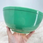 Vintage PYREX 403 Primary Color Green 8 3/4" Mixing Nesting Bowl