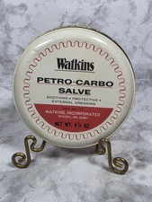 Vintage J.R Watkins Perto-Carbo Salve Tin 4 3...