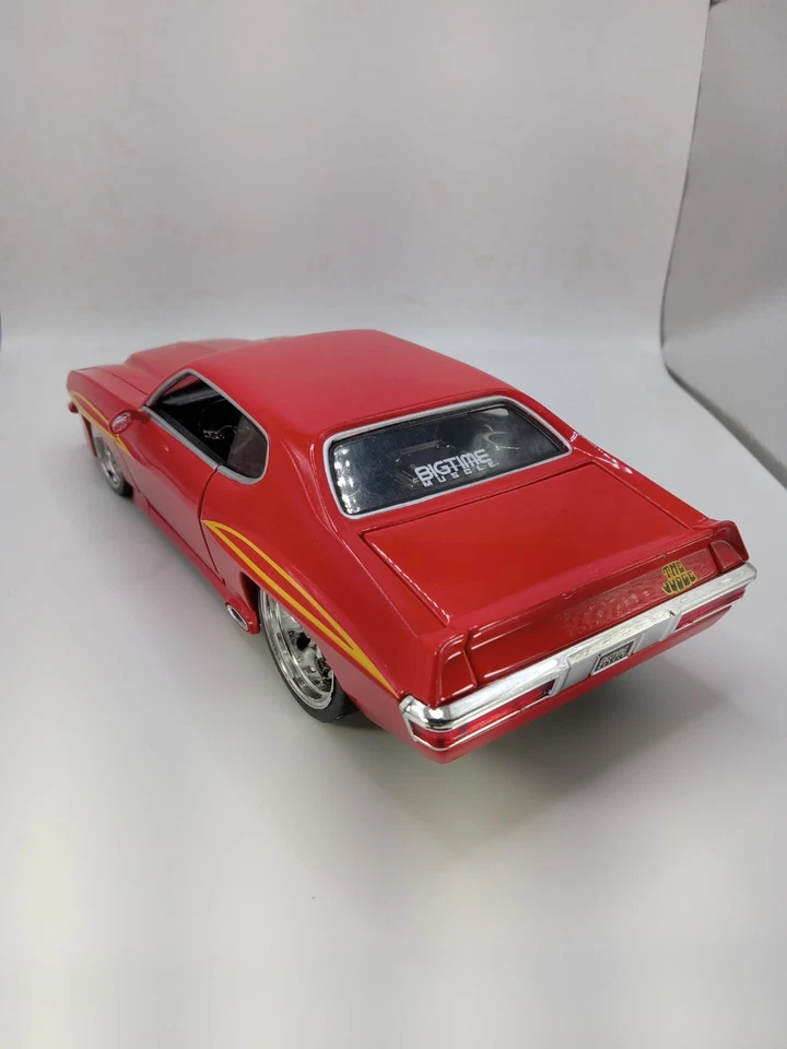 Jada 1971 Pontiac GTO Judge Red Bigtime Muscle 1:24 Diecast - Image 4 of 4