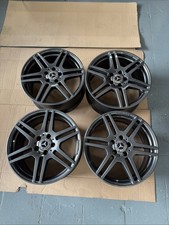 4 X SET GENUINE MERCEDES E CLASS W207 18"AMG ALLOY WHEELS 8J ET45 F 8.5J ET49 R