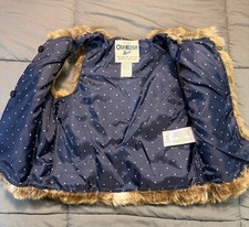 OshKosh B'gosh 3T Faux Fur Vest NWT