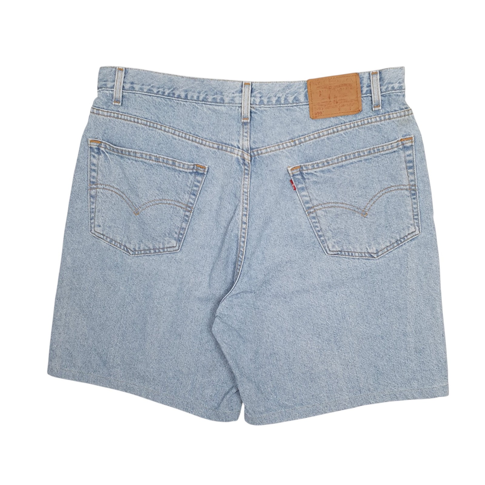 LEVIS Vintage 90s 550 Blue Denim Jeans Cotton Shorts Mens W40 image 3