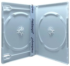 PREMIUM STANDARD Solid White Color Double DVD Cases 100 New Material Lot