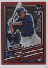 2026 Panini Stars & Stripes Prizm Red Prizm 190/399 Daniel Cuvet #46 0xr1