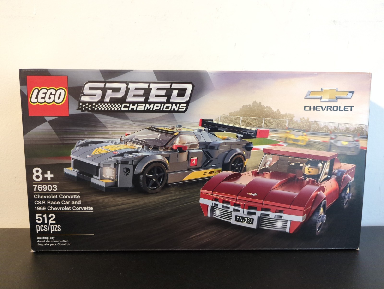 Lego 76903 Chevrolet Corvette C8R Race Car 1969 Corvette Set- New