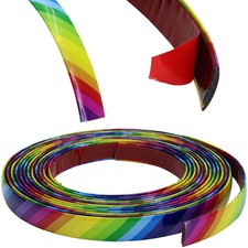Modanatura 4 mm x 15 m | arcobaleno colorato | flessibile autoadesiva | listello contorno