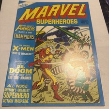 1980 Jan MARVEL SUPERHEROES Mavel UK Magazine #357 Avengers Champions