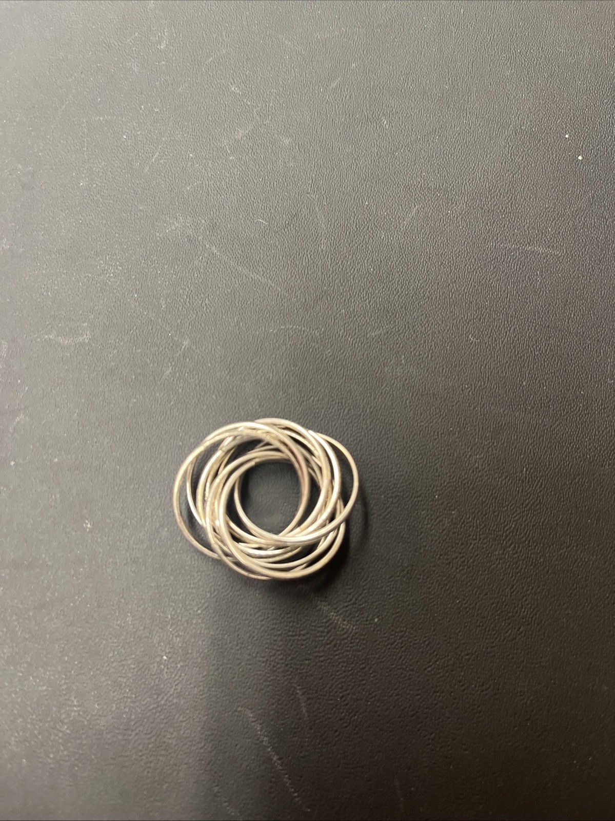 Multi Ring Silver Ring - image 2