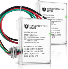 2 Pack AG3000 HVAC Surge Protector for AC Mini Split, 120/240V, 6-Year Support